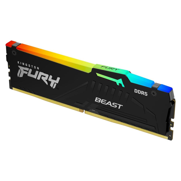 Kingston memoria kingston fury 16gb 6400mt/s ddr5 cl32 dimm rgb kf564c32bbea-16 16GB DDR5 6400MHz