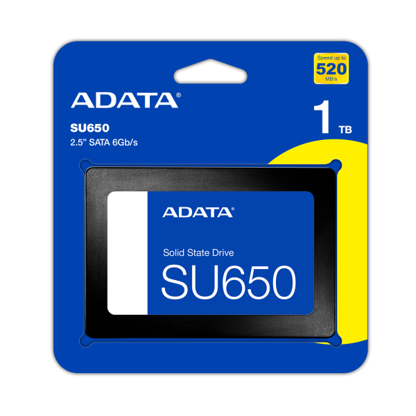 Adata disco adata de estado solido 1tb ssd 2.5" ultimate su650 p/n asu650ss-1tt-r 1TB