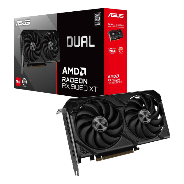 Imagen del Asus Radeon RX 9060 XT 16G Dual [DUAL-RX9060XT-16G]