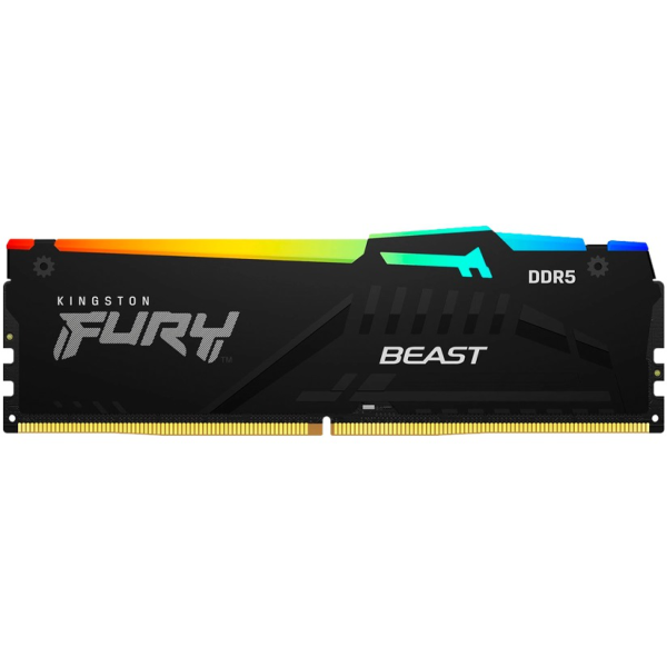 Imagen del Kingston memoria ddr5 kingston fury beast 16gb negra con rgb 5600mt/s - kf556c36bbea-16 16GB DDR5 5600MHz
