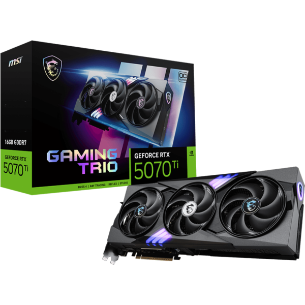 Imagen del MSI Geforce RTX 5070 TI 16G Gaming Gaming Trio OC [912-V531-272]