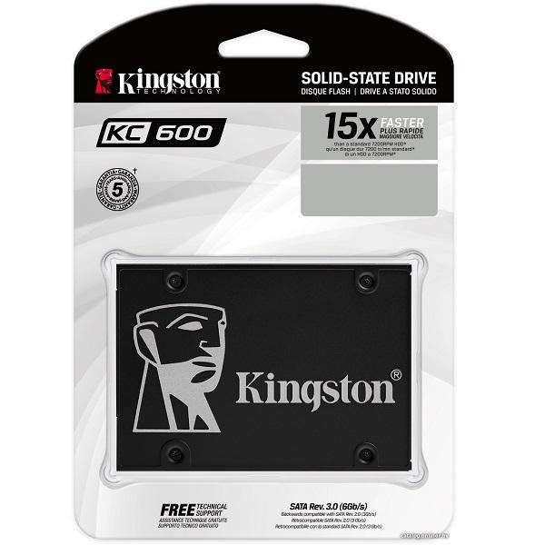Imagen del Kingston disco kingston de estado solido 1tb 2.5" kc600 p/n skc600/1024g 1TB