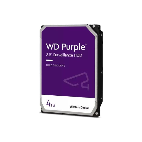 Western Digital disco duro western digital purple wd43purz - 4tb - vigilancia - interno - 3.5" - sata 6gb/s - 5400 rpm - búfer: 256 mb p/n wd43purz 4TB 5400RPM 3.5"