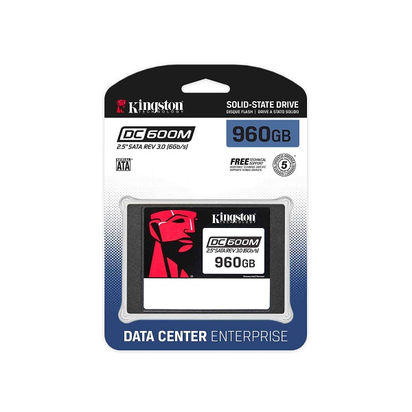 Imagen del Kingston disco kingston de estado solido 960gb dc600m data center enterprise p/n sedc600m/960g 960GB