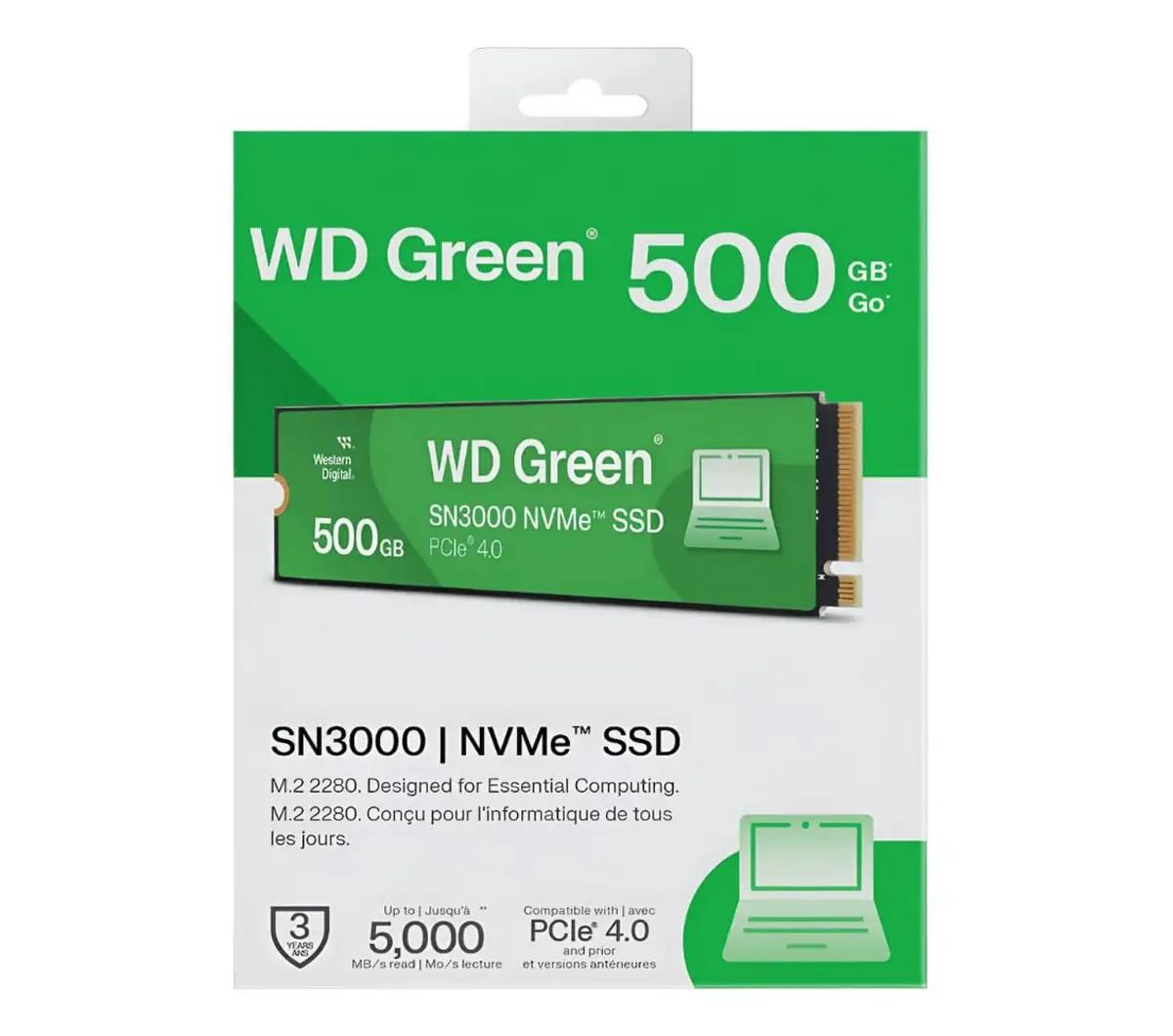 Western Digital Green 500GB PCIe 4.0