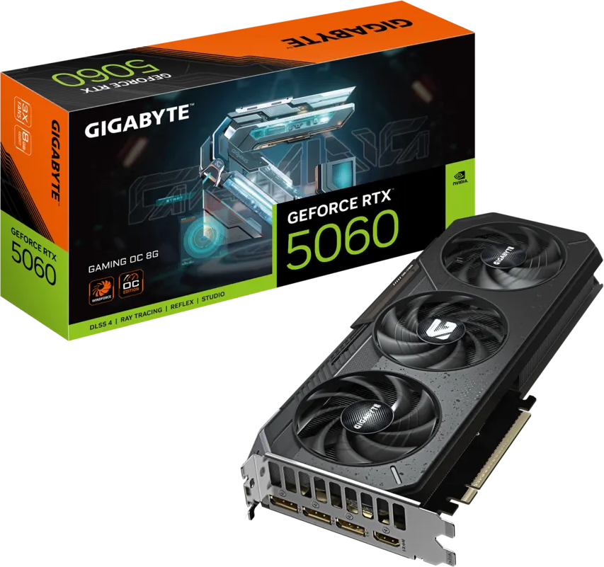 Imagen del Gigabyte Geforce RTX 5060 8G Gaming Prime OC