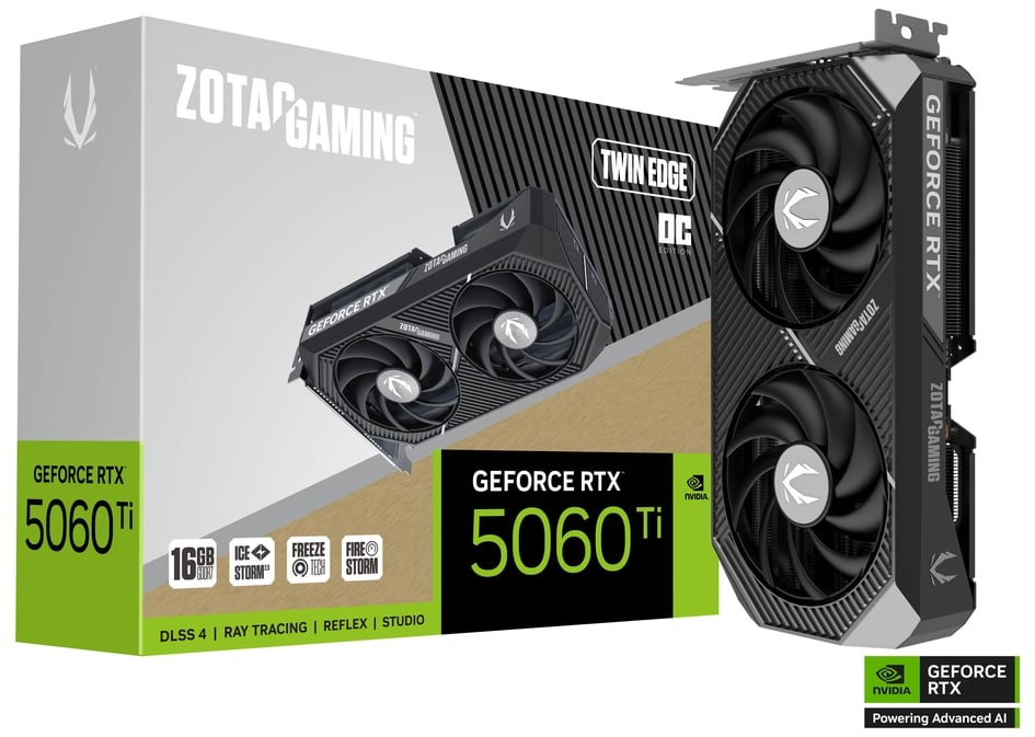 Imagen del Zotac Geforce RTX 5060 TI 16G Gaming Twin Edge OC