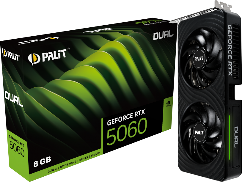 Imagen del Palit Geforce RTX 5060 TI 8G Dual