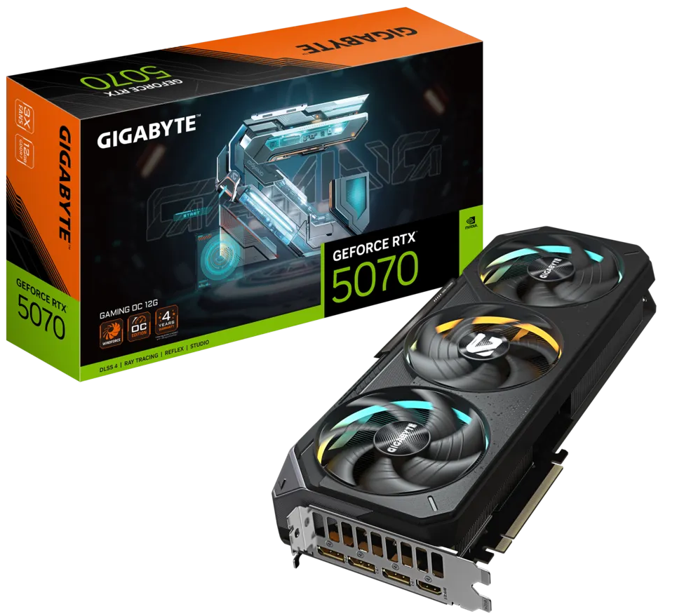 Imagen del Gigabyte Geforce RTX 5070 12G Gaming OC