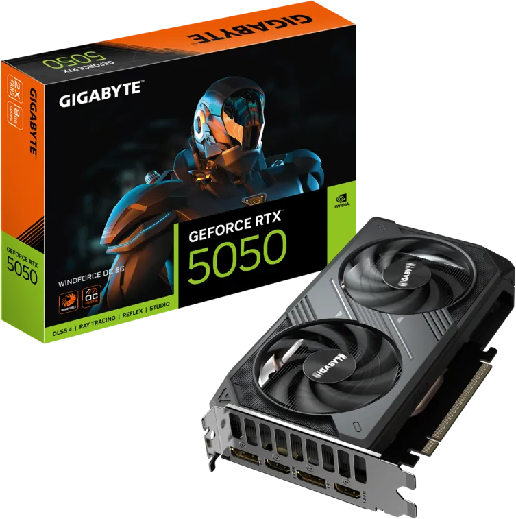 Imagen del Gigabyte Geforce RTX 5050 8G WindForce OC
