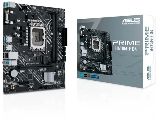Imagen del Asus M/B LGA s1700 (Intel) - Asus Prime H610M-F D4 R2.0 - 2x - 1x M.2  - HDMI - m-ATX LGA1700 H610