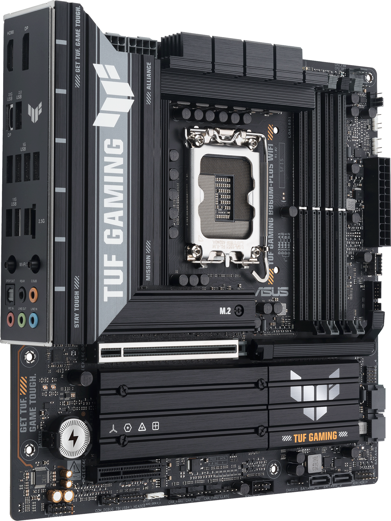 Imagen del Asus TUF Gaming B860M-PLUS WIFI LGA1851 B860