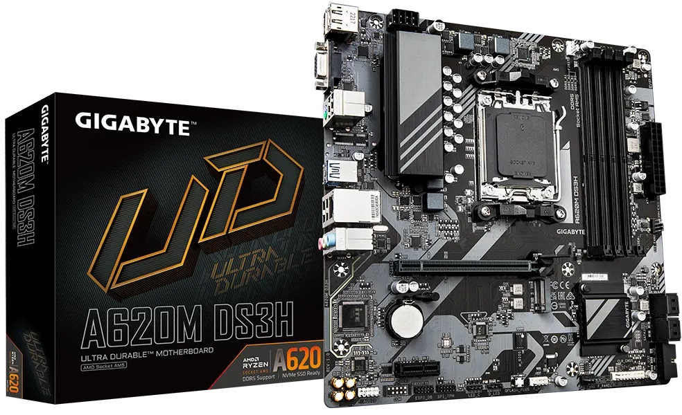 Imagen del Gigabyte A620M H AM5 A620