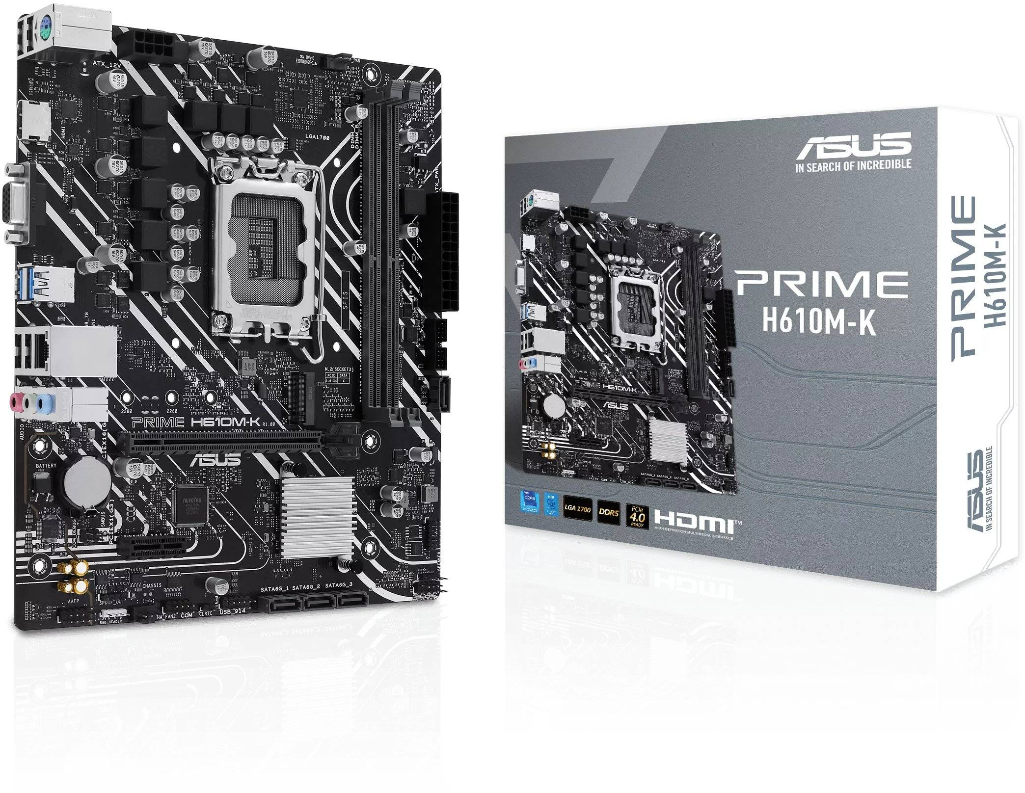 Imagen del Asus Prime H610M-K LGA1700 H610