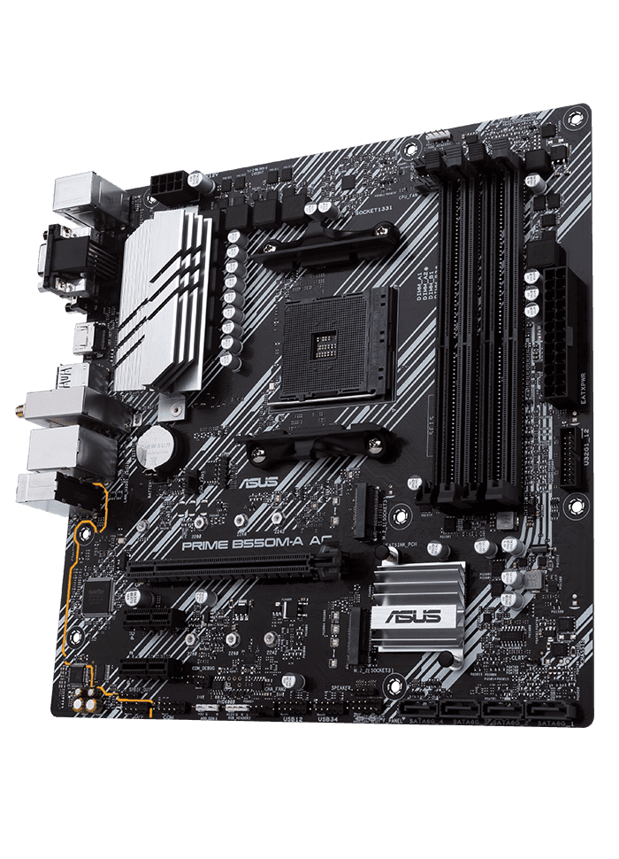 Asus PRIME B550M-A AC(AM4, 2133/4600 MHz, microATX) AM4 B550
