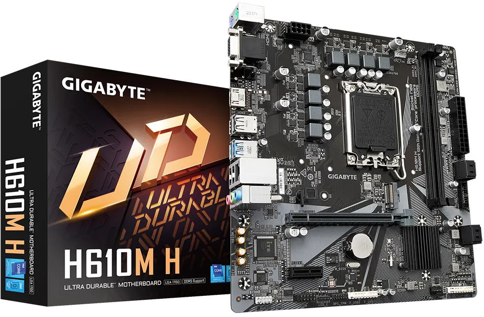 Imagen del Gigabyte H610M K LGA1700 H610