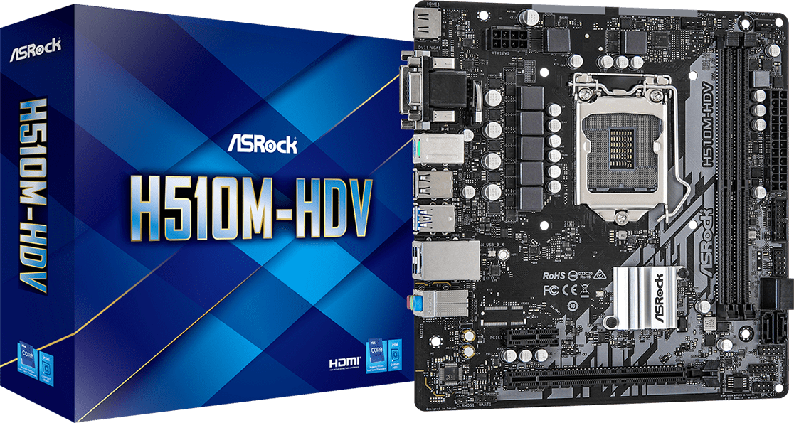 Imagen del Asrock M/B ASROCK H510M-HDV/M.2 SE LGA1200 H510