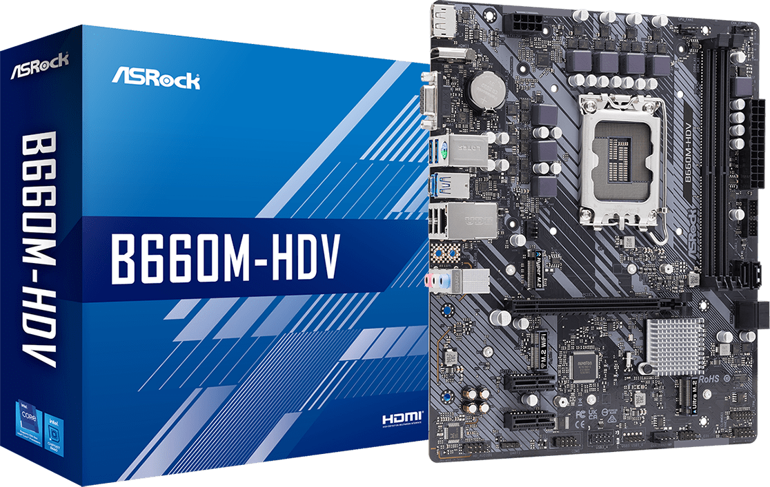 Imagen del Asrock M/B ASROCK B660M-HDV LGA1700 B660