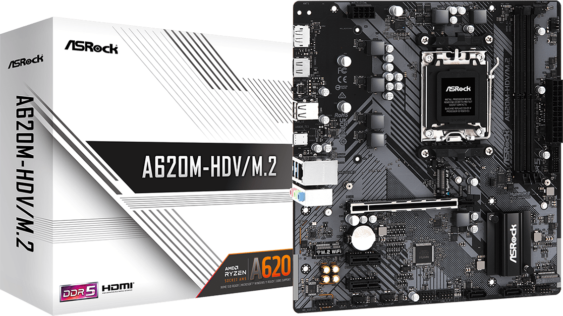 Imagen del Asrock M/B ASROCK A620M-HDV/M.2 AM5 A620