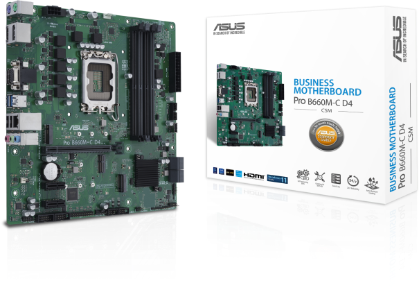Imagen del Asus M/B ASUS PRO B660M-C D4-CSM LGA1700 B660