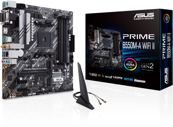 Imagen del Asus M/B ASUS PRIME B550M-A WIFI II AM4 B550