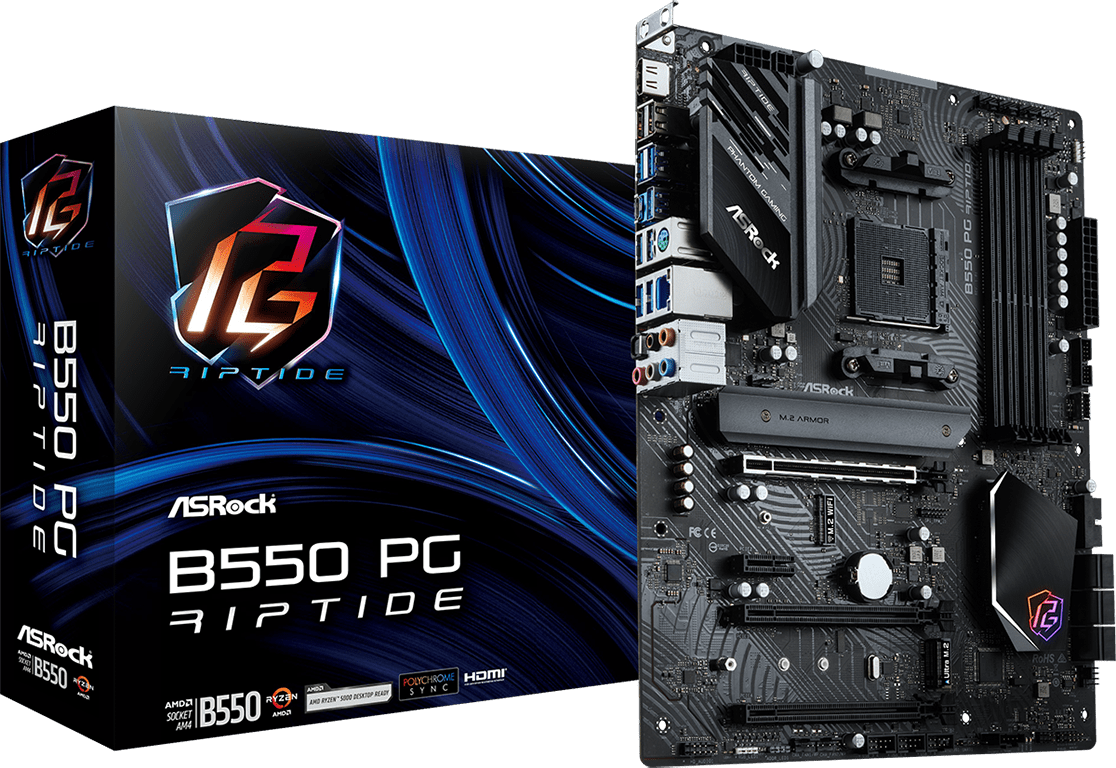 Imagen del Asrock M/B ASROCK B550 PG RIPTIDE AM4 B550