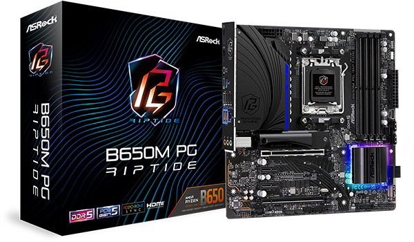 Imagen del Asrock M/B ASROCK B650M PG RIPTIDE AM5 B650