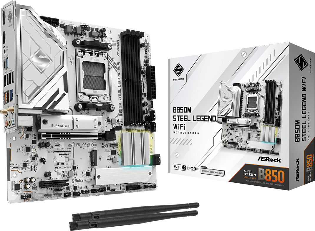 Imagen del Asrock M/B ASROCK B850M Steel Legend WiFi AM5 B850