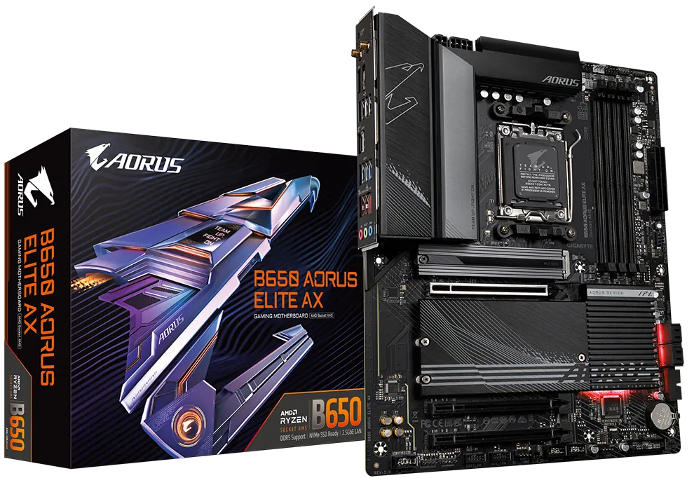 Imagen del Gigabyte M/B GIGABYTE B650 AORUS ELITE AX AM5 B650