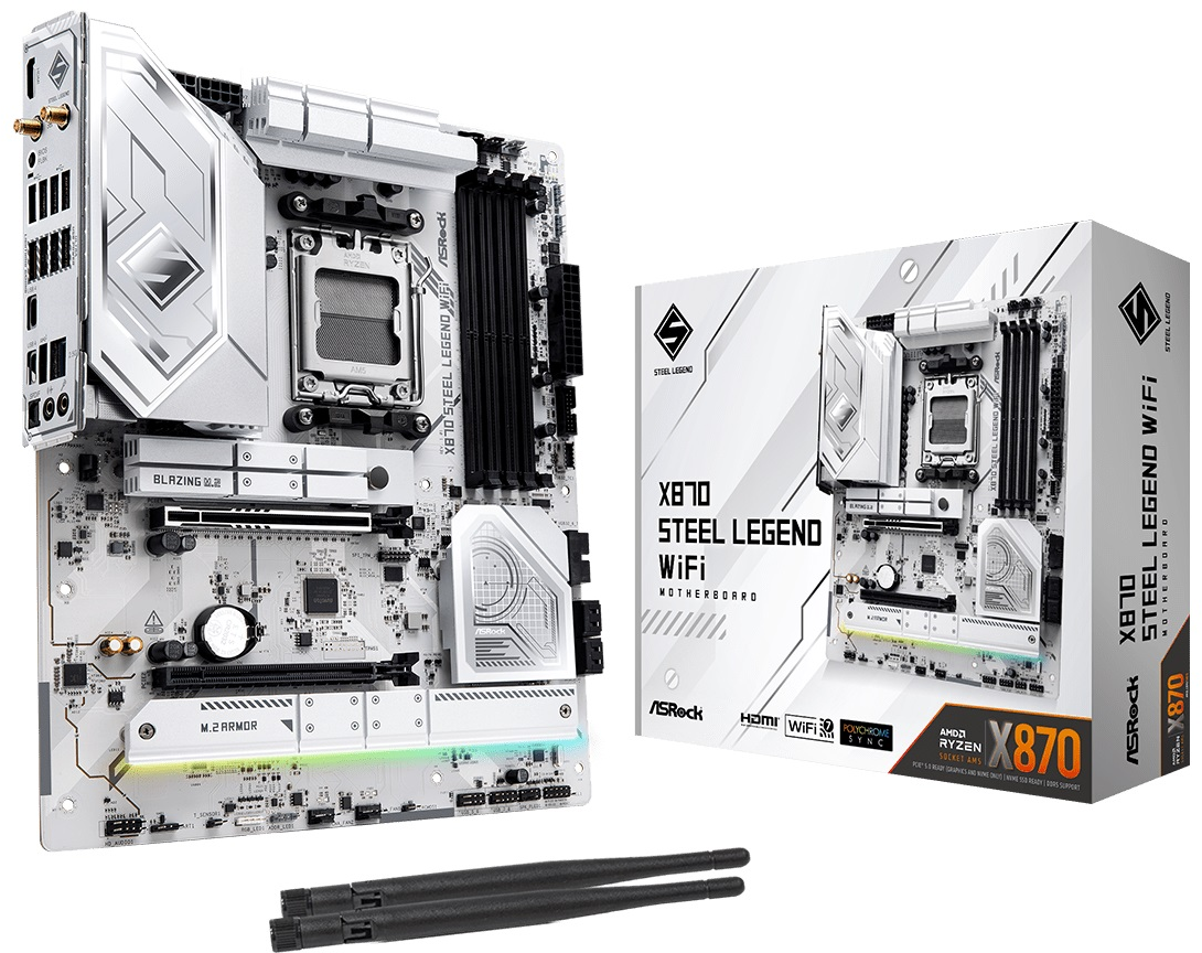 Imagen del Asrock M/B ASROCK X870 STEEL LEGEND WIFI AM5 X870