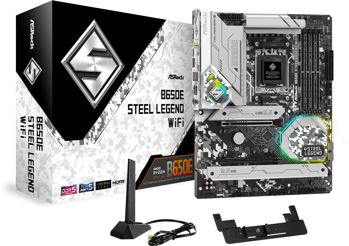 Imagen del Asrock M/B ASROCK B650E STEEL LEGEND WIFI AM5 B650E