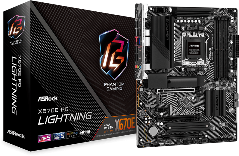 Imagen del Asrock M/B ASROCK X670E PG Lightning AM5 X670E