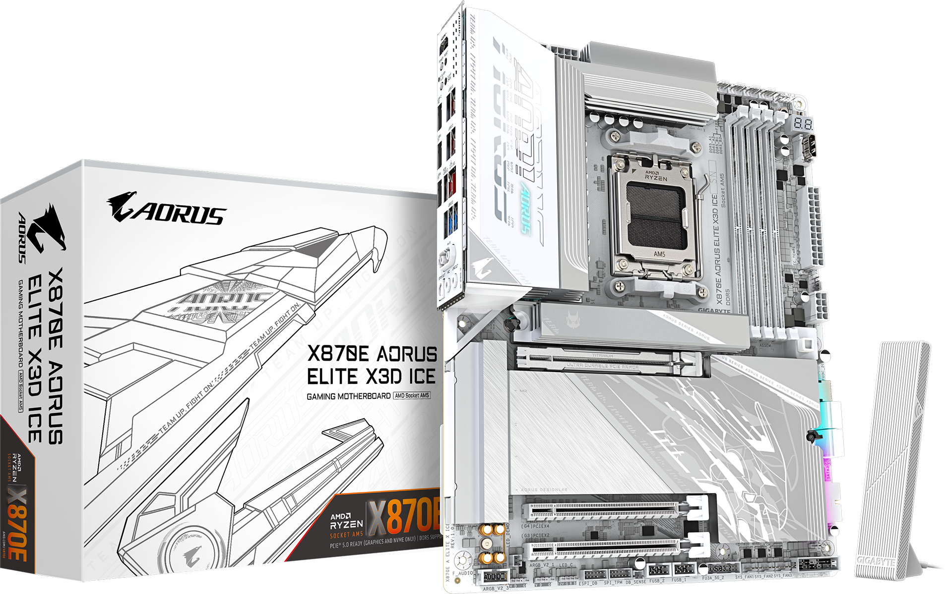 Imagen del Gigabyte M/B GIGABYTE X870E AORUS PRO ICE AM5 X870E