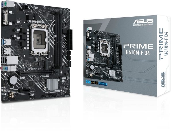 Imagen del Asus PRIME H610M-F D4 R2.0 ( Micro ATX, PCle 4.0 M.2 ) LGA1700 H610