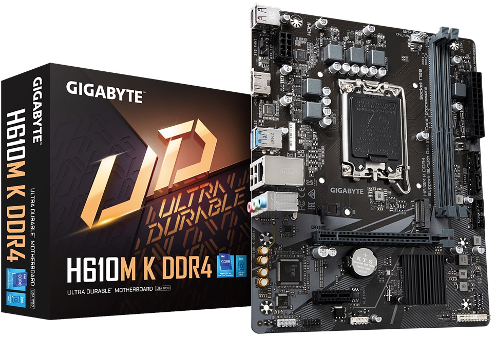 Imagen del Gigabyte H610M-K LGA1700 H610