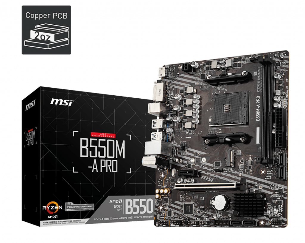 Imagen del MSI B550M-A PRO AM4 B550