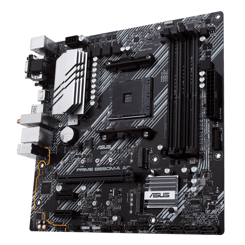 Asus AMD ASUS Prime B550M-A AC WiFi mATX AM4 B550