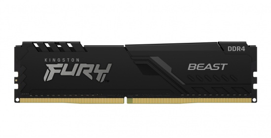 Imagen del memoria kingston fury beast 32gb 3200mt/s ddr4 dimm black  cl16 p/n kf432c16bb/32gb