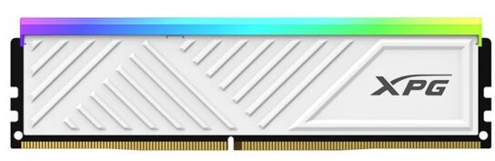 Imagen del memoria udimm ddr4 xpg adata 16gb 3200mhz d35g gamming white rgb p/n ax4u320016g16a-swhd35g