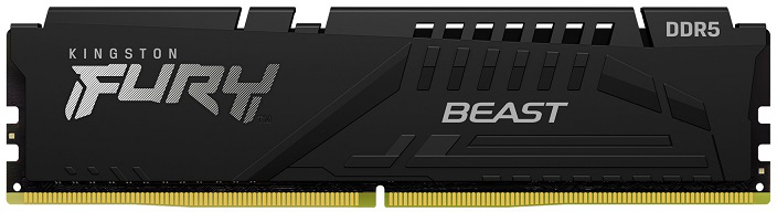Imagen del Kingston 16GB DDR5 5600MT Fury Beast BLACK con disipador 1.25v Expo KF556C36BBE-16 DIMM