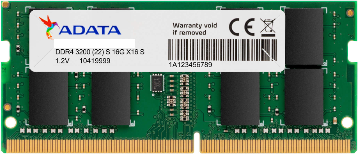 Imagen del Adata Memoria RAM SODIMM 8GB 3200 DDR4 Laptop/Notebook AD4S32008G22-SGN