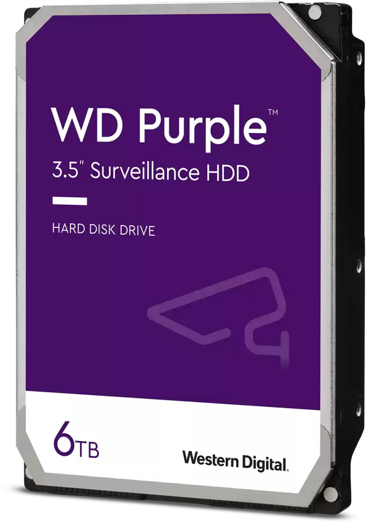 Western Digital disco duro western digital purple wd64purz - 6tb - vigilancia - interno - 3.5" - sata 6gb/s - 5400 rpm - búfer: 256 mb p/n wd64purz 6TB 5400RPM 3.5"