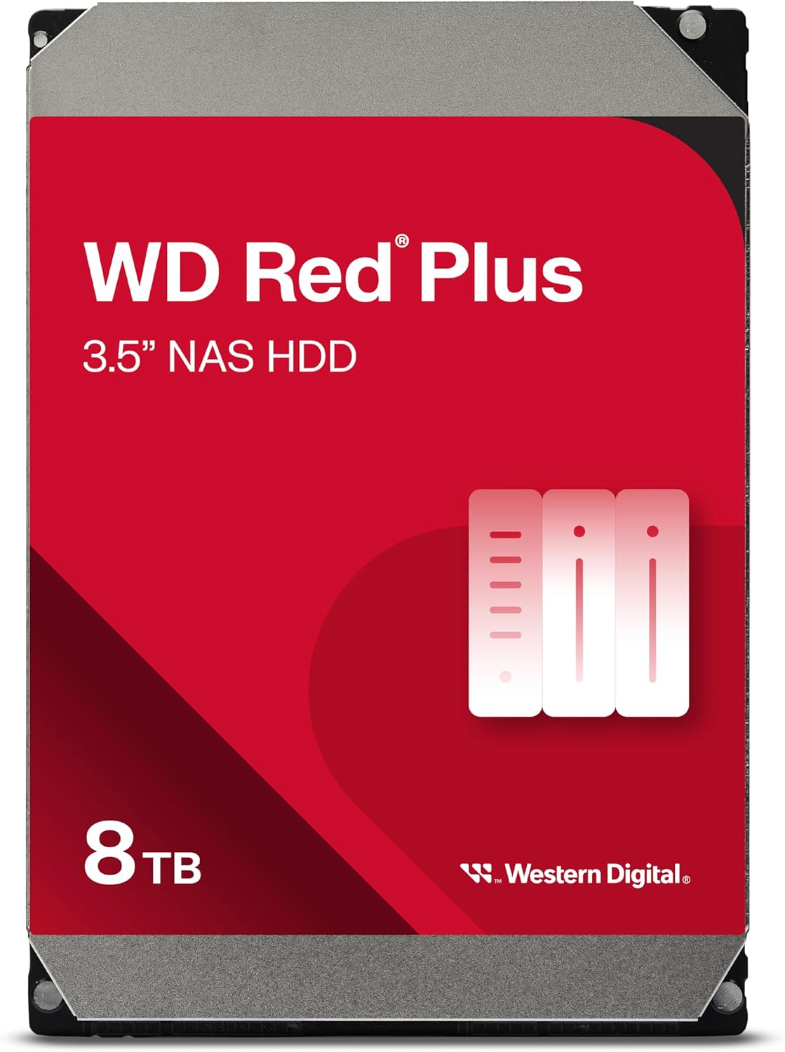 Western Digital Disco Duro para NAS 8TB WD Red Plus, 5640 RPM, Caché de 256 MB, 3.5\", SATA 6 Gb/s 8TB 3.5"