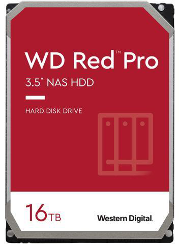 Western Digital HDD 16 TB - Western Digital Red Pro - 7200 rpm - 3.5" - SATA 3 (6.0 Gb/s) (WD161KFGX) 16TB 7200RPM 3.5"