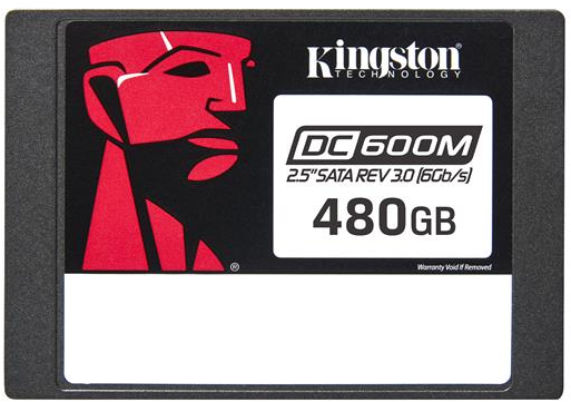 Kingston SSD 2.5" - 480 GB - Kingston DC600M - SATA 3 (6.0 Gb/s) (SEDC600M/480G) 480GB SATA III