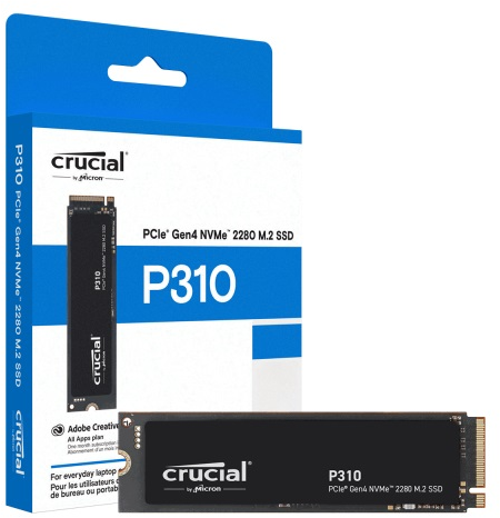 Imagen del Crucial SSD M.2 (2280) - 1 TB - Crucial P310 - NVMe PCIe 4.0 x4 (CT1000P310SSD8) 1TB PCIe 4.0