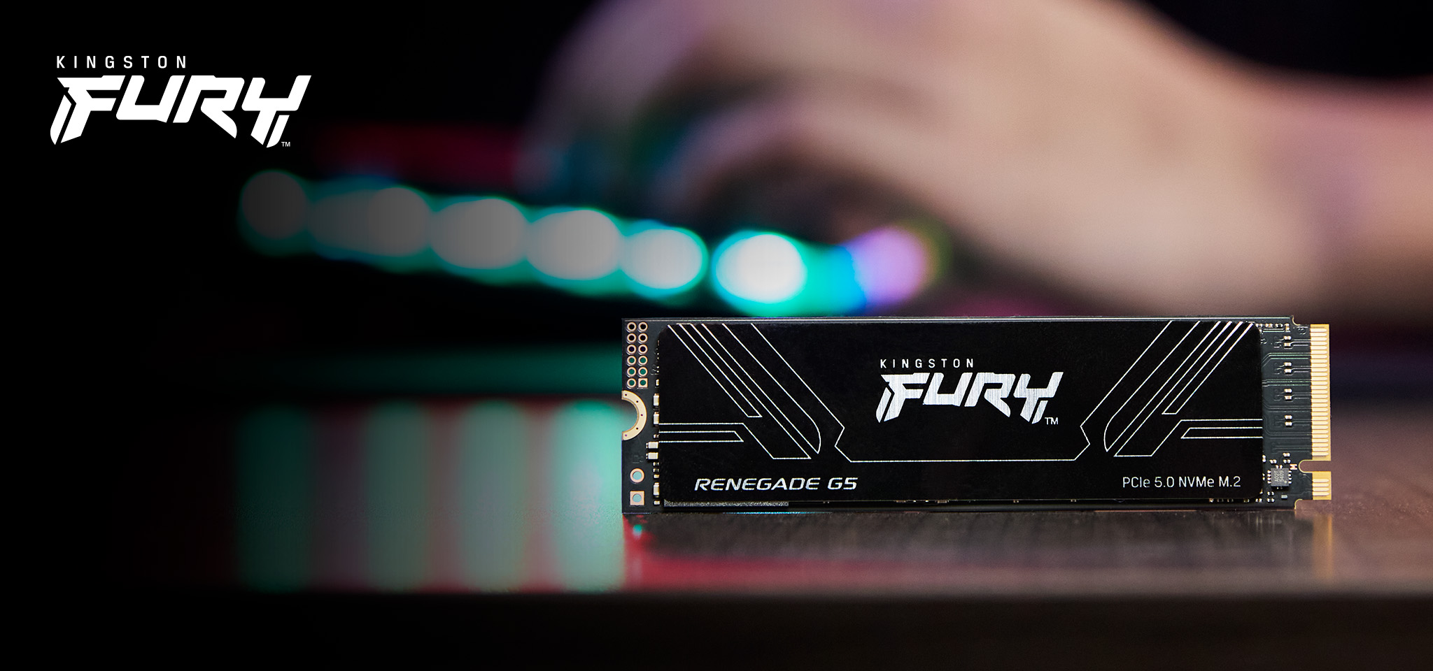 Imagen del Kingston Unidad SSD Kingston FURY Renegade G5 2TB, M.2 2280, PCIe 5.0 NVMe 2TB PCIe 5.0