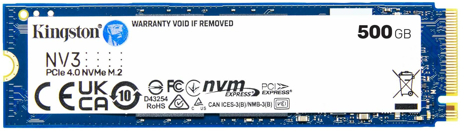 Imagen del Kingston Nv3 500GB PCIe 4.0