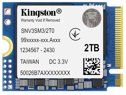 Imagen del Kingston Nv3 2TB PCIe 4.0