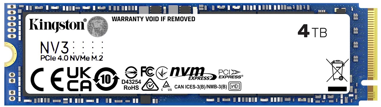 Imagen del Kingston Nv3 4TB PCIe 4.0